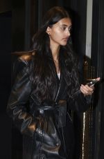 NEELAM GILL Leaves Costes Restaurant in Paris 02/27/2024