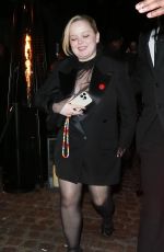 NICOLA COUGHLAN Leaves Netflix BAFTA Awards Afterparty at Chiltern Firehouse in London 02/18/2024