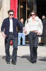 NICOLA PELTZ and Brooklyn Beckham Out for Lunch in Paris 02/28/2024