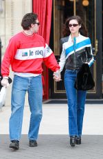 NICOLA PELTZ and Brooklyn Beckham Out in Paris 02/27/2024