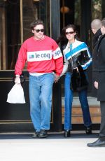 NICOLA PELTZ and Brooklyn Beckham Out in Paris 02/27/2024