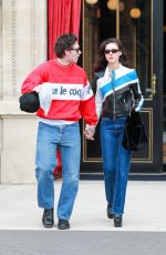 NICOLA PELTZ and Brooklyn Beckham Out in Paris 02/27/2024