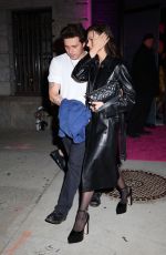 NICOLA PELTZ Arrives at YSL Pop-up Store in New York 02/08/2024