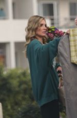 NICOLE YOUNG Filming Selling Sunset Managing Wardrobe and Flowers in Holywood 02/01/2024