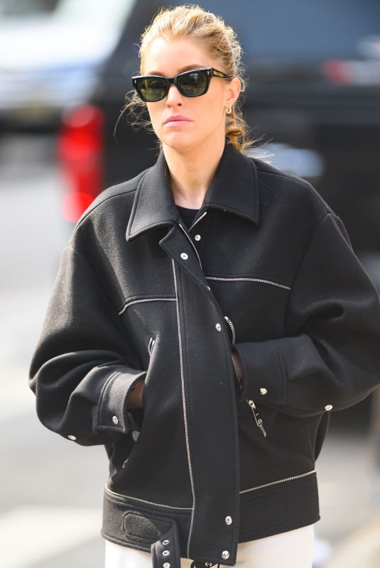 NINA AGDALE Heading to Her Appointment in New York 02/27/2024