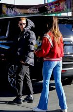 NINA DOBREV and Shaun White Heading to Super Bowl in Las Vegas 02/11/20244