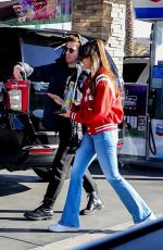NINA DOBREV and Shaun White Heading to Super Bowl in Las Vegas 02/11/20244