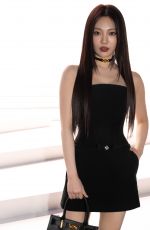 NINGNING at Versace Fashion Show at Milan Fashion Week 02/23/2024