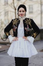 OLGA LEFFERS Arrives at Elie Saab Spring/Summer 2024 Haute Couture Show in Paris 01/24/2024