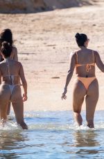 OLIVIA CULPO, KRISTIN JUSZCZYK and CLAIRE COLETTE in Bikinis at a Beach in Cabo San Lucas 02/19/2024