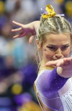 OLIVIA DUNNE at Arkansas v LSU Gymnastics Meet in Baton Rouge 02/02/2024