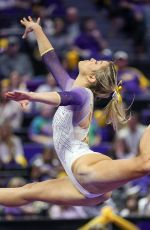 OLIVIA DUNNE at Arkansas v LSU Gymnastics Meet in Baton Rouge 02/02/2024