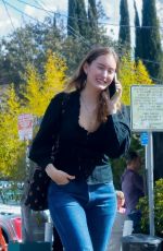 OLIVIA MACKLIN and Benjamin Levy Aguilar Out for Lunch at All Time Cafe in Los Feliz 2/09/2024