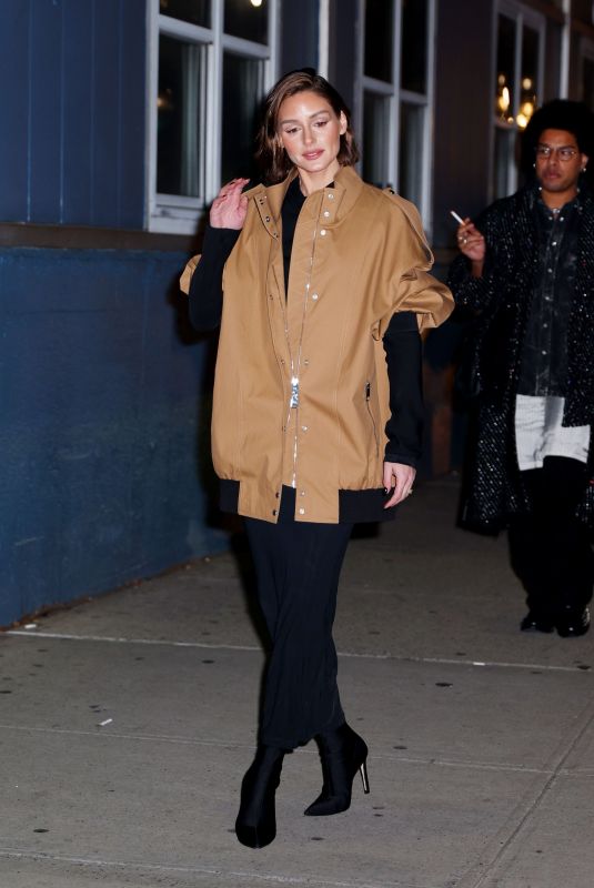 OLIVIA PALERMO Leaves Khaite Fashion Show at NYFW in New York 02/10/2024