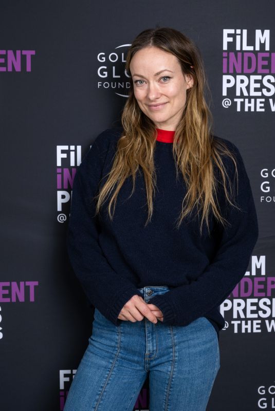 OLIVIA WILDE at Film Independent Live Read of Justine Triet’s Anatomy Of A Fall in Los Angeles 02/14/2024