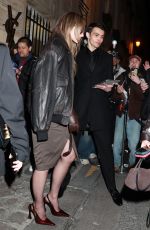OLIVIA WILDE Leaves YSL Afterparty at Paris Fashion Week 02/27/2024