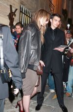 OLIVIA WILDE Leaves YSL Afterparty at Paris Fashion Week 02/27/2024