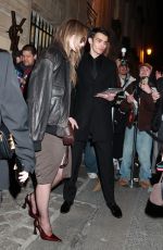 OLIVIA WILDE Leaves YSL Afterparty at Paris Fashion Week 02/27/2024