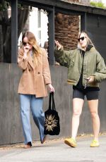 OLIVIA WILDE Out for Lunch witha a Friend at Little Dom