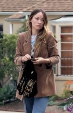 OLIVIA WILDE Out for Lunch witha a Friend at Little Dom