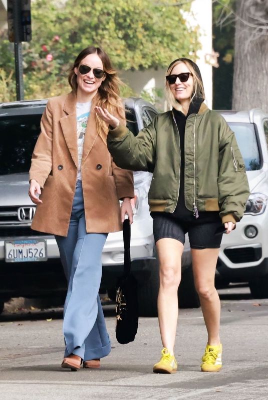 OLIVIA WILDE Out for Lunch witha a Friend at Little Dom’s in Los Feliz 02/17/2024