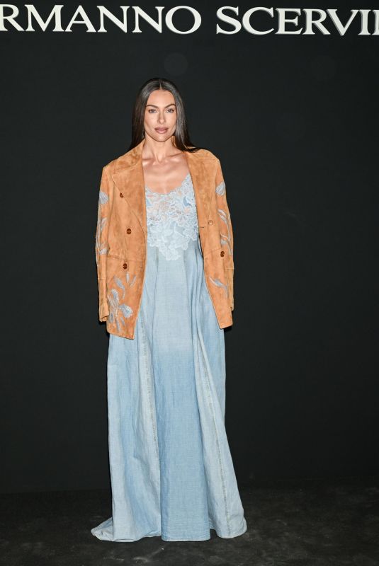 PAOLA TURANI at Ermanno Scervino Fashion Show in Milan 02/24/2024
