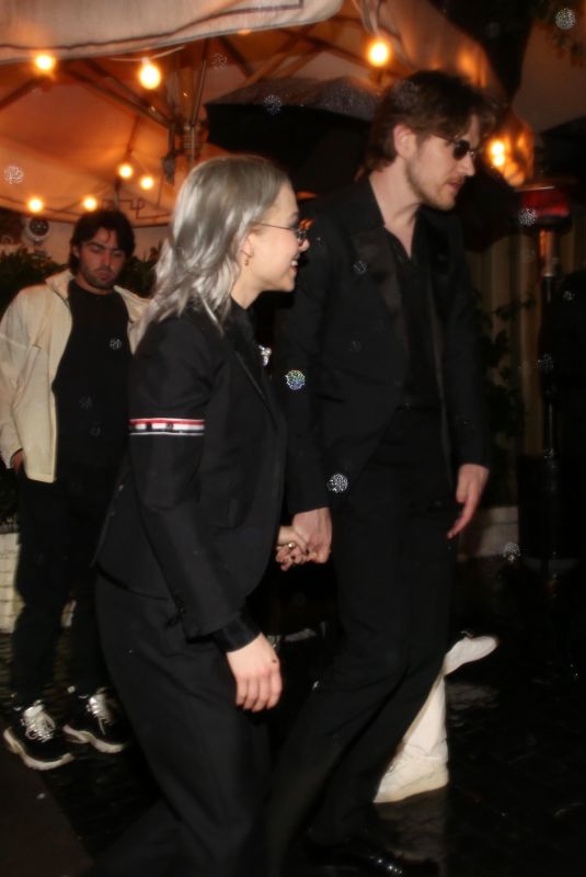 PHOEBE BRIDGERS and Bo Burnham Arrives at Grammy’s Afterparty at Chateau Marmont in West Hollywood 02/04/2024