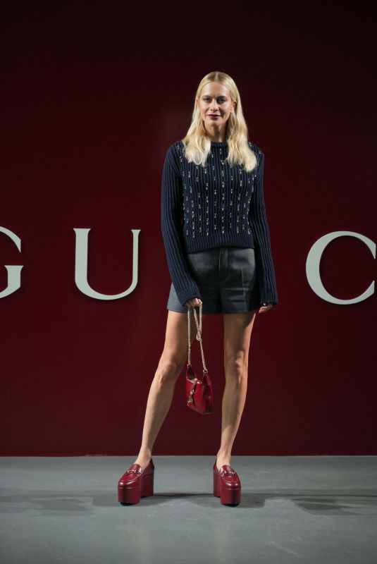 POPPY DELEVINGNE at Gucci Show at Milan Fashion Week 02/23/2024
