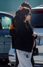 Pregnant ASHLEY BENSON and Brandon Davis Out in Los Angeles 0213/2024