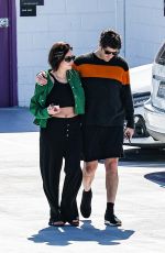 Pregnant ASHLEY BENSON and Brandon Davis Out in West Hollywood 02/28/2024