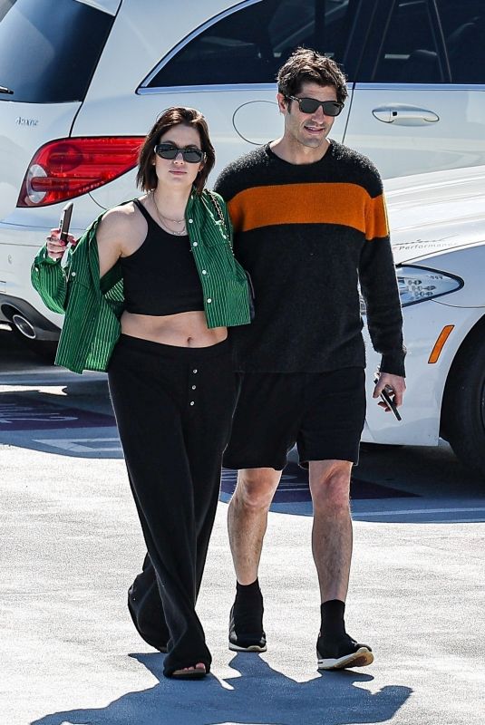 Pregnant ASHLEY BENSON and Brandon Davis Out in West Hollywood 02/28/2024