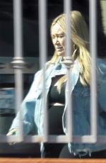 Pregnant HILARY DUFF at a Friend