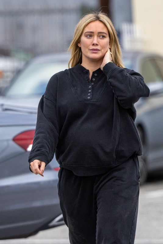 Pregnant HILARY DUFF Leaves Ballet Class in Los Angeles 02/07/2024