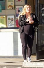 Pregnant HILARY DUFF Out and About in Studio City 02/12/2024