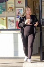 Pregnant HILARY DUFF Out and About in Studio City 02/12/2024