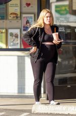 Pregnant HILARY DUFF Out and About in Studio City 02/12/2024