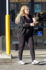 Pregnant HILARY DUFF Out and About in Studio City 02/12/2024