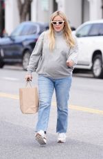 Pregnant HILARY DUFF Out for Breakfast at Joan