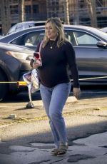Pregnant HILARY DUFF Out in Los Angeles 02/21/2024