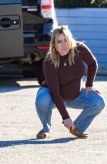 Pregnant HILARY DUFF Out in Los Angeles 02/21/2024