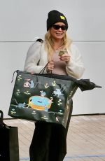 Pregnant HILARY DUFF Out Shopping in Beverly Hills 02/06/2024