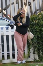 Pregnant HILARY DUFF Taking Her Daughter to a Piano Class in Los Angeles 02/08/2024