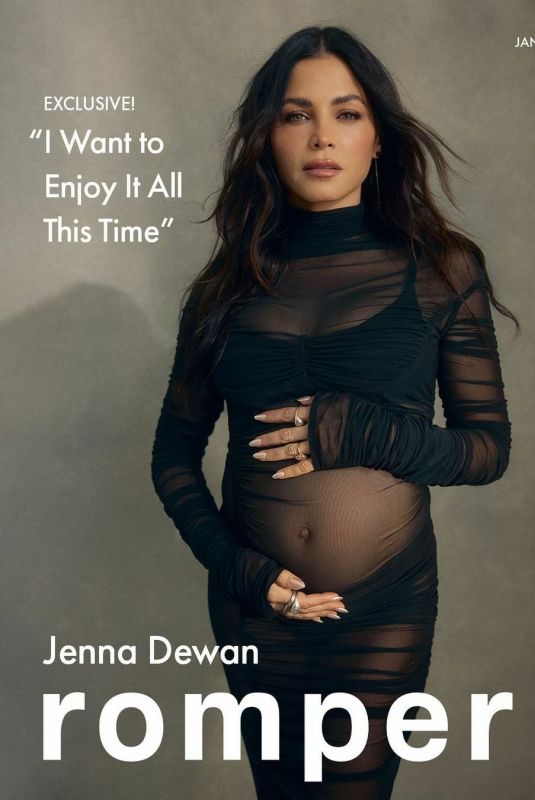 Pregnant JENNA DEWAN for Romper Magazine, January 2024