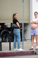 Pregnant NATALIE JOY and Nick Viall Out for Lunch in Los Angeles 01/31/2024