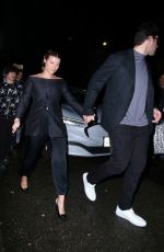 Pregnant SOFIA RICHIE and Elliot Grainge Leaves Warner Bros Music Pre-Grammy Party in Los Angeles 02/01/2024