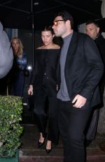 Pregnant SOFIA RICHIE and Elliot Grainge Leaves Warner Bros Music Pre-Grammy Party in Los Angeles 02/01/2024