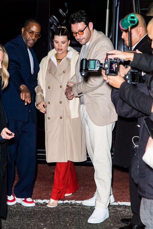Pregnant SOFIA RICHIE Arrives at Tommy Hilfiger Show at New York Fashion Week 02/09/2024