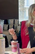 Pregnant SOFIA RICHIE Unveils Her New Smoothie Colab with Erewhon Grocery Store Sweet Cherry Smoothie on Valentine
