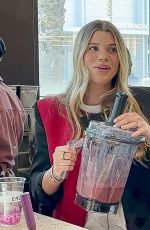 Pregnant SOFIA RICHIE Unveils Her New Smoothie Colab with Erewhon Grocery Store Sweet Cherry Smoothie on Valentine