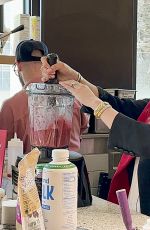 Pregnant SOFIA RICHIE Unveils Her New Smoothie Colab with Erewhon Grocery Store Sweet Cherry Smoothie on Valentine
